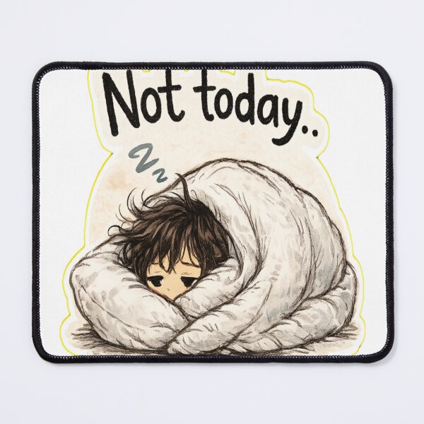 Item preview, Not Today – Hanging Around Mood Sticker designed and sold by Genzfirevibes.
