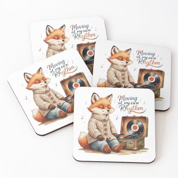 Item preview, Moving At My Own Rhythm Cute Vintage Fox Subtle Pride Rainbow designed and sold by AQUILAKREO.