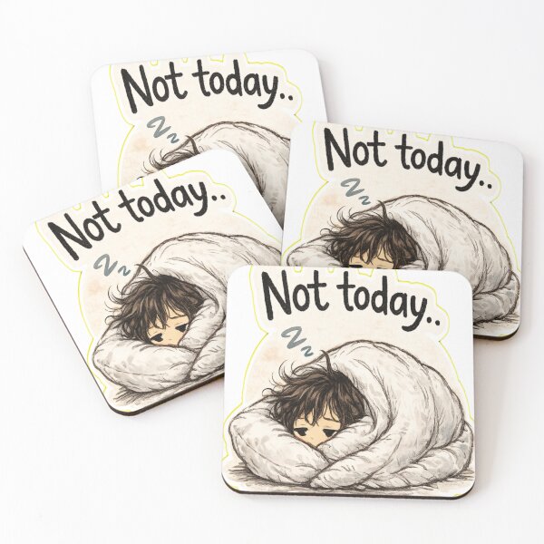 Item preview, Not Today – Hanging Around Mood Sticker designed and sold by Genzfirevibes.
