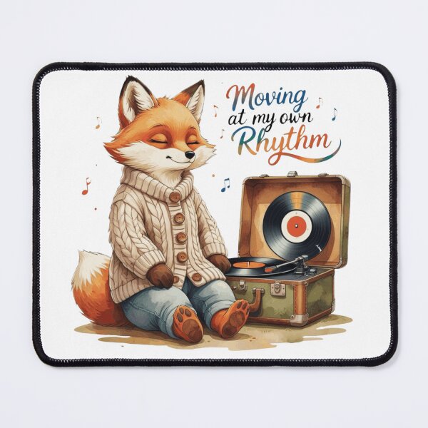 Item preview, Moving At My Own Rhythm Cute Vintage Fox Subtle Pride Rainbow designed and sold by AQUILAKREO.