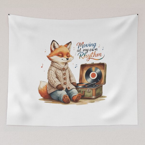 Item preview, Moving At My Own Rhythm Cute Vintage Fox Subtle Pride Rainbow designed and sold by AQUILAKREO.