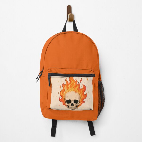 Item preview, Flaming Skull Aesthetic Illustration designed and sold by HemaGoutham.