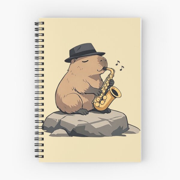 Item preview, Jazz Capybara – Saxophone Groove Design designed and sold by Dogandesighn.