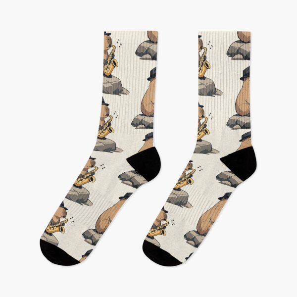 Item preview, Jazz Capybara – Saxophone Groove Design designed and sold by Dogandesighn.