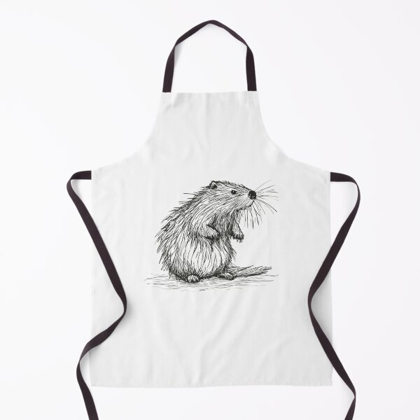Item preview, Cute Beaver Pencil Sketch Whimsical Rodent Art designed and sold by DesignByNoir.