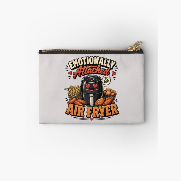 Item preview, Emotionally Attached to My Air Fryer Funny Retro Kitchen Quote Design designed and sold by CreativeNest Prints.