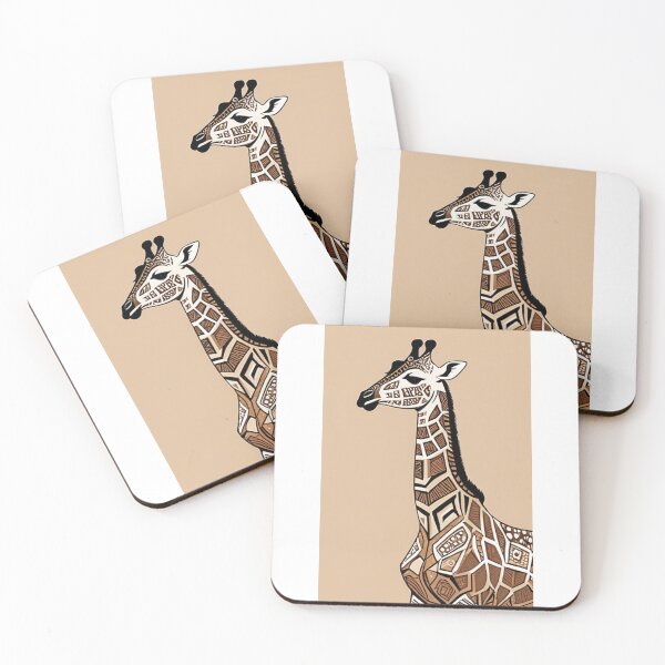 Item preview, Art - Stylized Giraffe, Abstract Geometric Patterns designed and sold by DoodyPets.