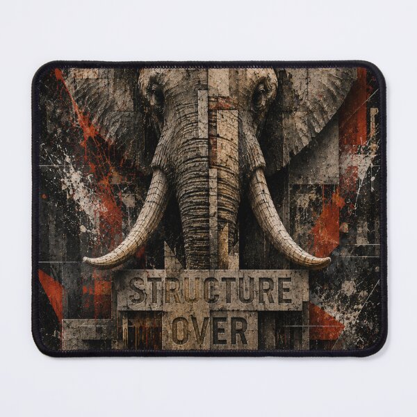 Item preview, Architect Structure Over Noise Elephant Geometric Canvas Print designed and sold by SavannaStrikes.