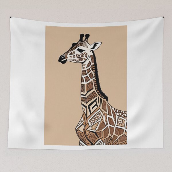 Item preview, Art - Stylized Giraffe, Abstract Geometric Patterns designed and sold by DoodyPets.