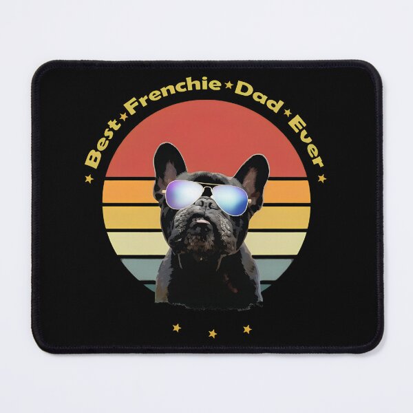 Item preview, Best Frenchie Dad Ever Retro Sunset Dog Apparel designed and sold by SoyLamderma.