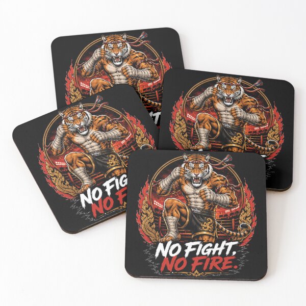 Item preview, No Fight No Fire Tiger Muay Thai Warrior  designed and sold by the-dovlat.