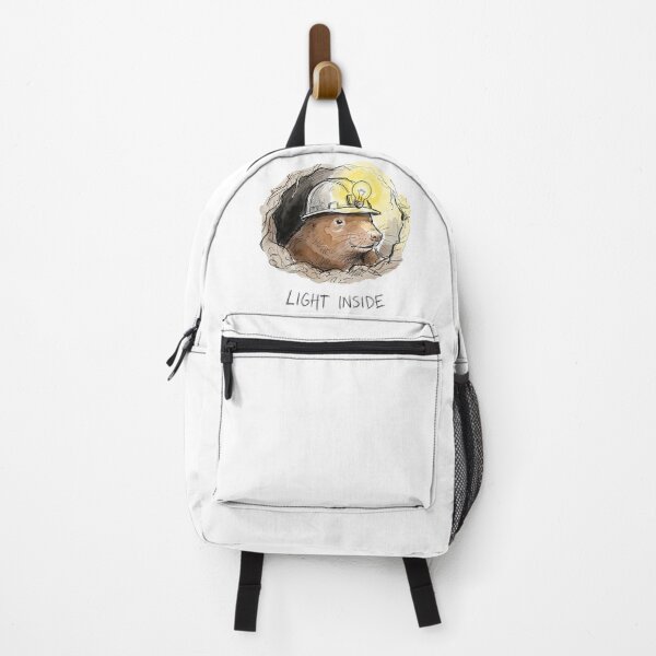 Item preview, Mole Miner With Light Inside - Hopeful Watercolor Art designed and sold by SoulPT.