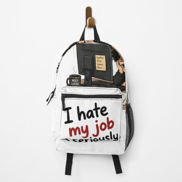 Item preview, Hate My Job... Seriously – Office Burnout Sticker designed and sold by Genzfirevibes.
