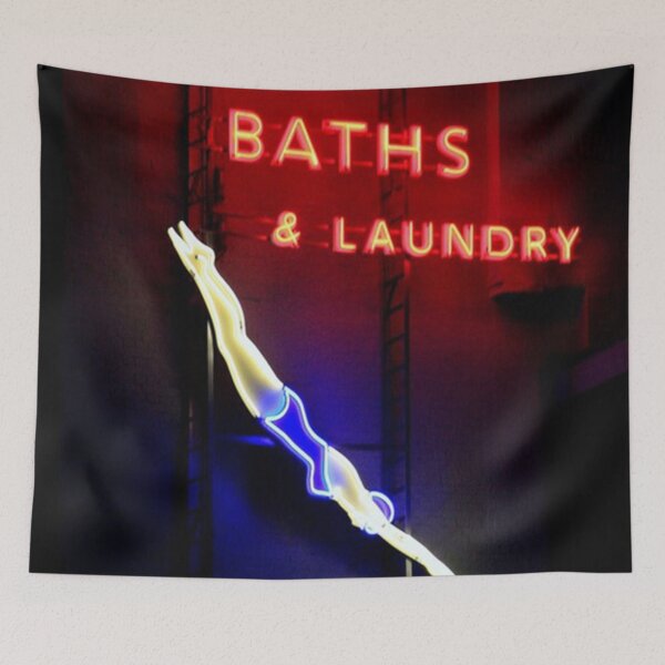 Item preview, Poster Hornsey Road Baths And Laundry Painting designed and sold by pameLlapOllis.