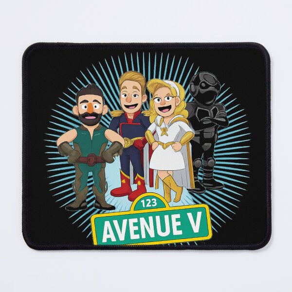 Item preview, Avenue V Parody Shirt | Superhero Street Sign Cartoon Graphic Tee designed and sold by GarnerSupplyCo.