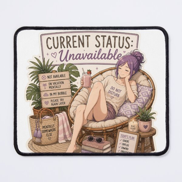 Item preview, Current Status Unavailable – Anime Introvert Girl Cozy Summer Design designed and sold by DailyStruggleCo.