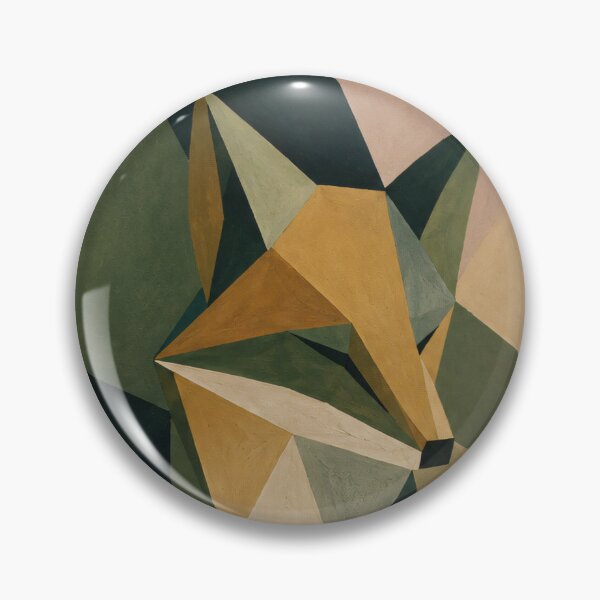 Item preview, Geometric Fox Art Print | Moonlit Forest Cubist Fox Poster | Abstract Woodland Wall Art designed and sold by ThingsCatsDo.