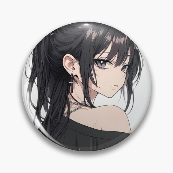 Item preview, Goth Anime Girl with Barbed Wire Heart Shirt Grunge Aesthetic designed and sold by jo-e-basta.