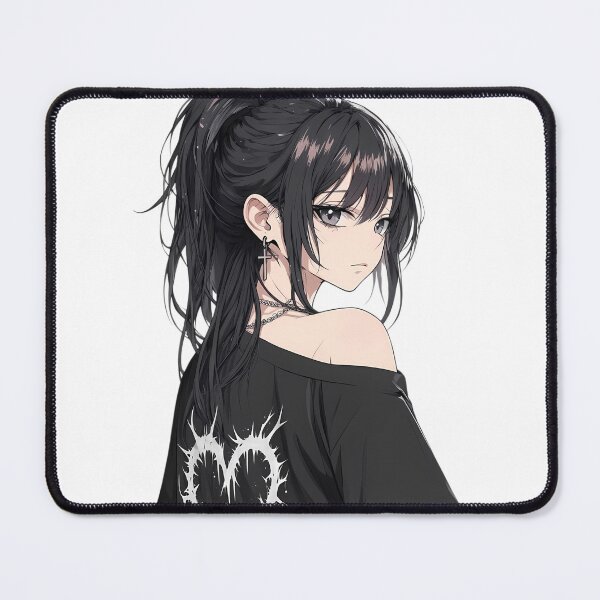 Item preview, Goth Anime Girl with Barbed Wire Heart Shirt Grunge Aesthetic designed and sold by jo-e-basta.