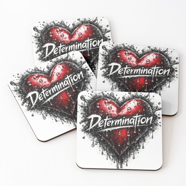 Item preview, Determination – Dark Heart Graffiti Sticker designed and sold by Genzfirevibes.