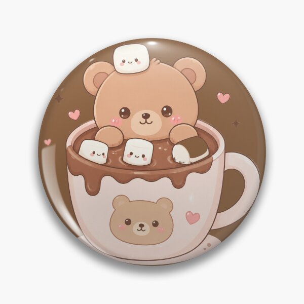 Item preview, Teddy Bear in a Chocolate Cup designed and sold by EsenciaZen.