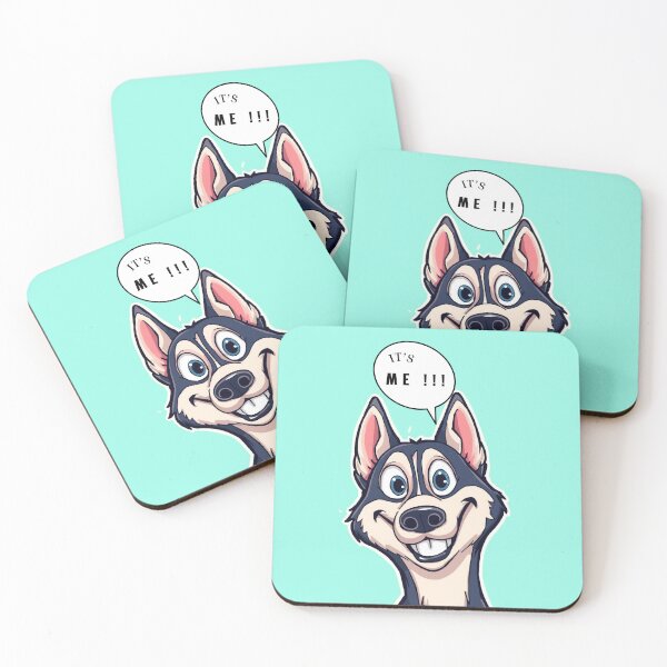 Item preview, Smiling dog "It's me!!!" designed and sold by Art70shop.