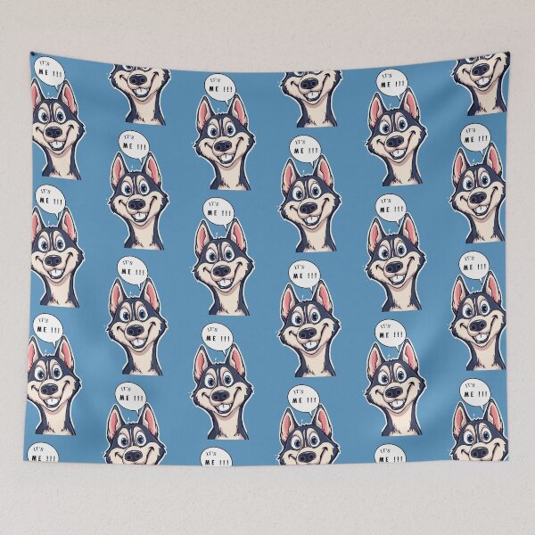 Item preview, Smiling dog "It's me!!!" designed and sold by Art70shop.