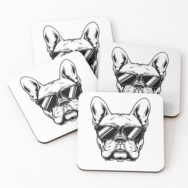Item preview, Cool French Bulldog Wearing Sunglasses Graphic designed and sold by SeaburyPrints.