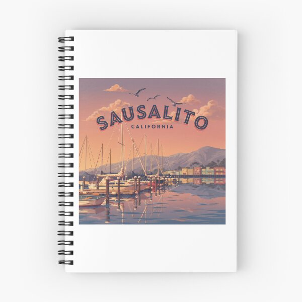 Item preview, Sausalito California: Marina Sunset Badge designed and sold by CircinusStore.