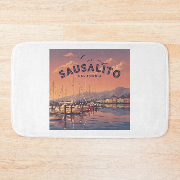 Item preview, Sausalito California: Marina Sunset Badge designed and sold by CircinusStore.