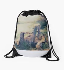 log lounge Drawstring Bag