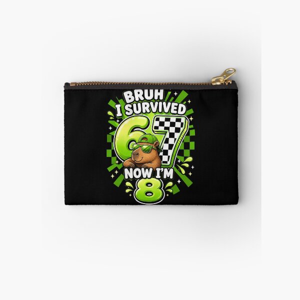 Item preview, Bruh I Survived 67 Now Im 8 Capybara Gaming 8th Birthday Boy designed and sold by Littermin.