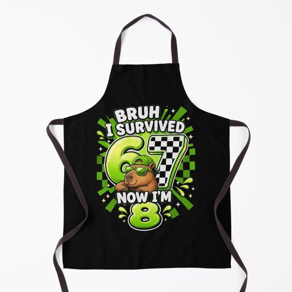 Item preview, Bruh I Survived 67 Now Im 8 Capybara Gaming 8th Birthday Boy designed and sold by Littermin.