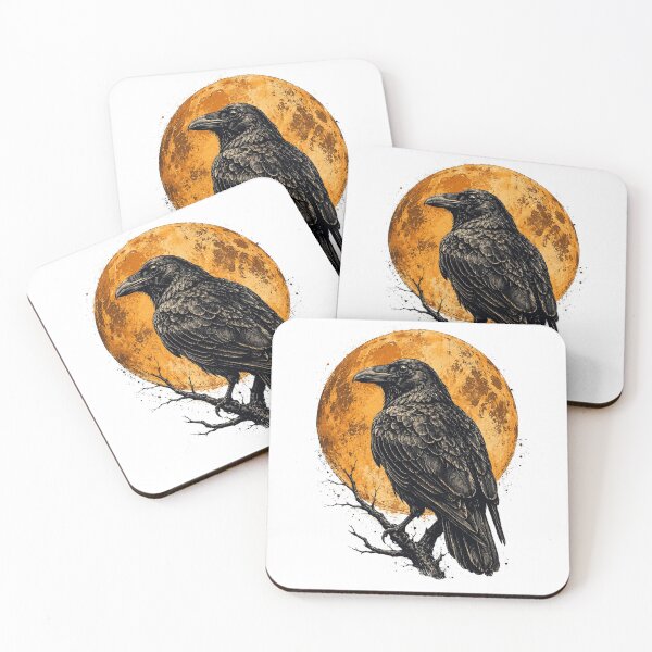 Item preview, Raven Full Moon Gothic Dark Fantasy Art  designed and sold by the-dovlat.