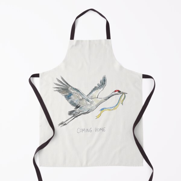 Item preview, Coming Home: Flying Crane with Ukrainian Ribbon Art designed and sold by SoulPT.