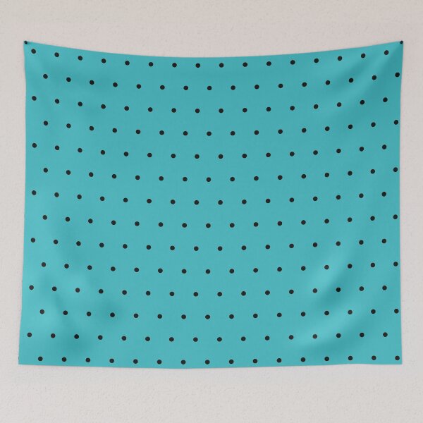 Item preview, Turquoise And Black Micro Dot Pattern designed and sold by pattern-archive.