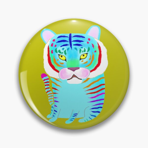 Artikelvorschau, Dicker blauer Tiger entworfen und verkauft von TamaAnimalArt.