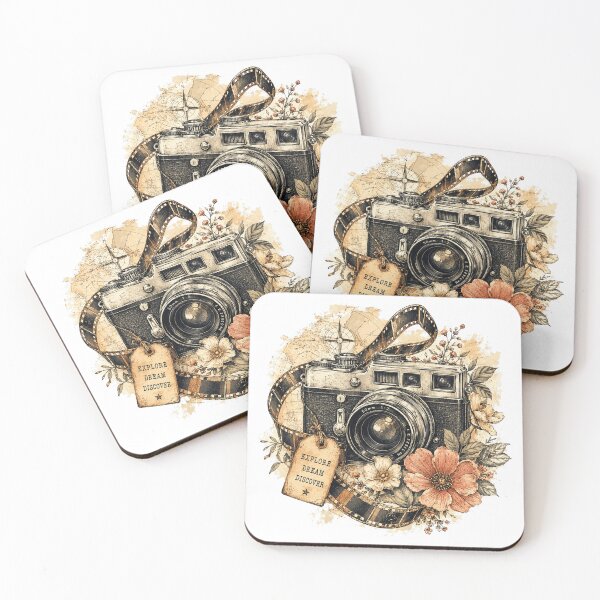 Item preview, Vintage Camera Travel Photography Adventure Art designed and sold by the-dovlat.