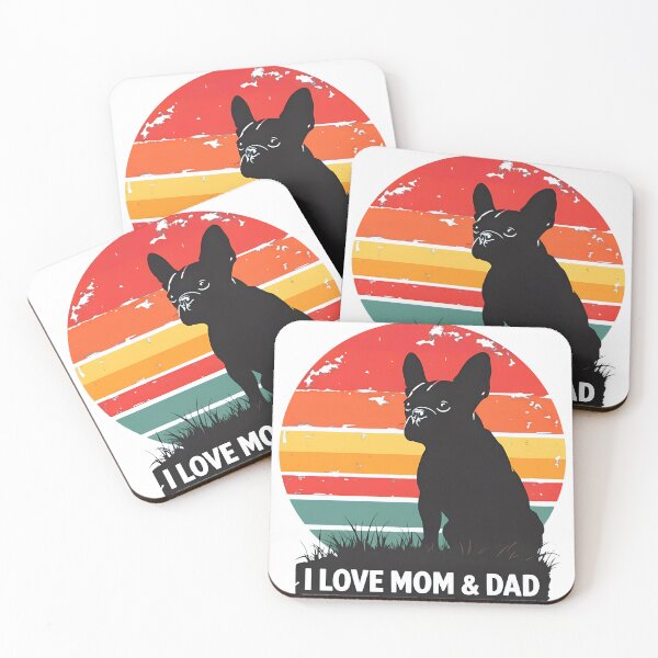 Item preview, Frenchie Sunset Mom Dad Love Pet Graphic designed and sold by SoyLamderma.