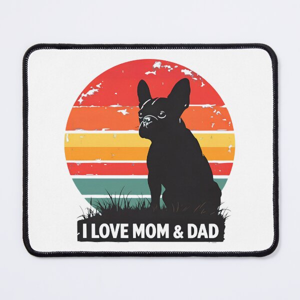 Item preview, Frenchie Sunset Mom Dad Love Pet Graphic designed and sold by SoyLamderma.