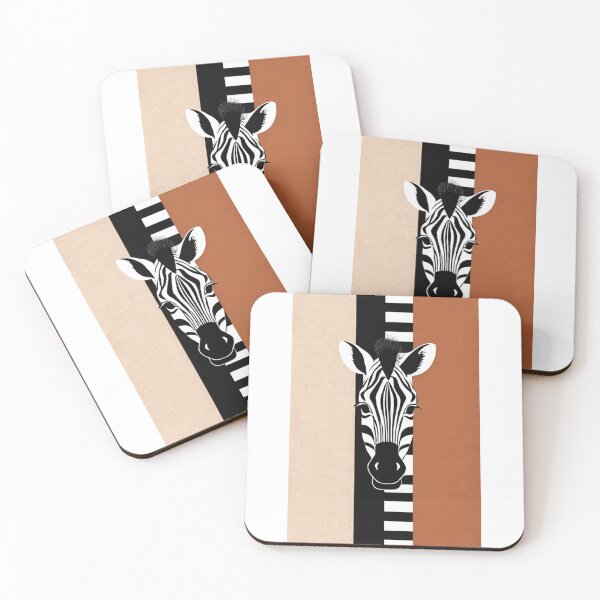 Artikelvorschau, Art - Stylized Zebra Representation, Minimalist Graphic Aesthetic entworfen und verkauft von DoodyPets.