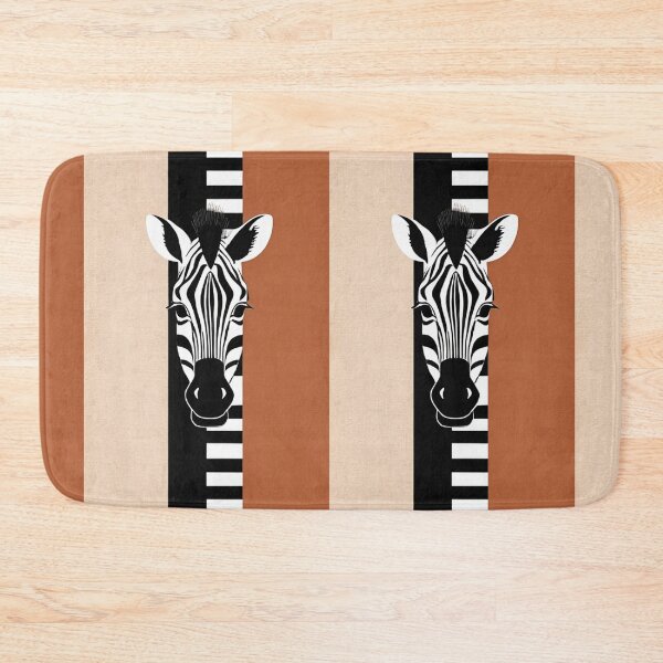Item preview, Art - Stylized Zebra Representation, Minimalist Graphic Aesthetic designed and sold by DoodyPets.