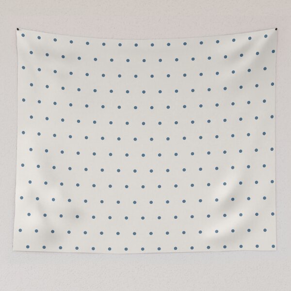 Item preview, Cream and Blue micro dots designed and sold by pattern-archive.
