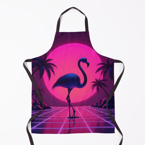 Item preview, Synthwave Flamingo Retro Sunset designed and sold by Luna-Flow.