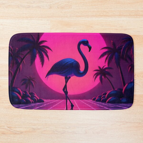 Item preview, Synthwave Flamingo Retro Sunset designed and sold by Luna-Flow.