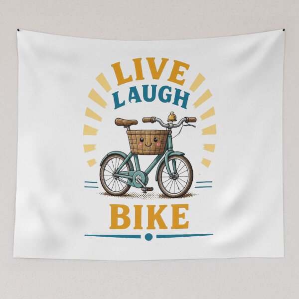 Item preview, Live Laugh Bike – Cycling Lifestyle Design designed and sold by Icareis-Studios.