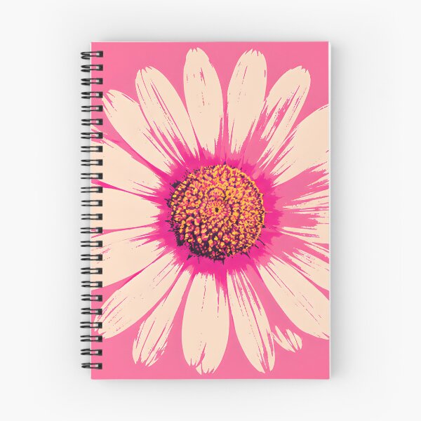 Item preview, Pink Pop Art Daisies Grid Retro Floral  designed and sold by ChubbyGoong.