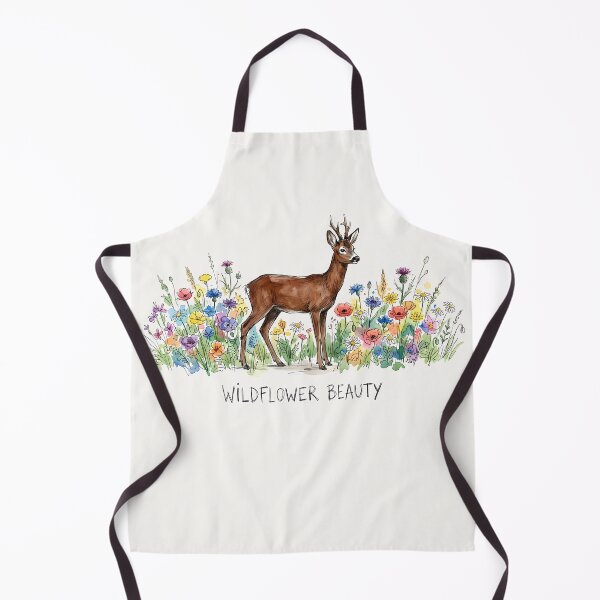 Item preview, Wildflower Beauty: Cute Deer in Meadow Watercolor Art designed and sold by SoulPT.