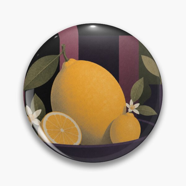 Item preview, Golden Lemon Still Life | Mid-Century Modern Citrus Botanical Art designed and sold by joycrysstudio.