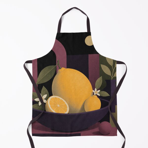Item preview, Golden Lemon Still Life | Mid-Century Modern Citrus Botanical Art designed and sold by joycrysstudio.